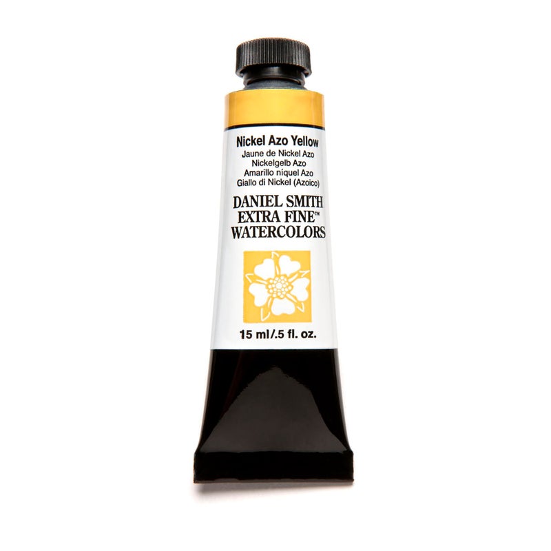 Daniel Smith Extra Fine Watercolor Paint, 15ml Tube, Nickel AZO Yellow, 284600061, 0.5 Fl Oz (Pack of 1) - Image 1